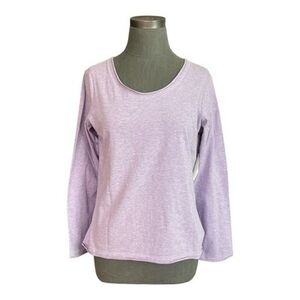 J.Jill Lilac Cotton Pullover Long Sleeve T-Shirt Women’s Tee MP New With Tag